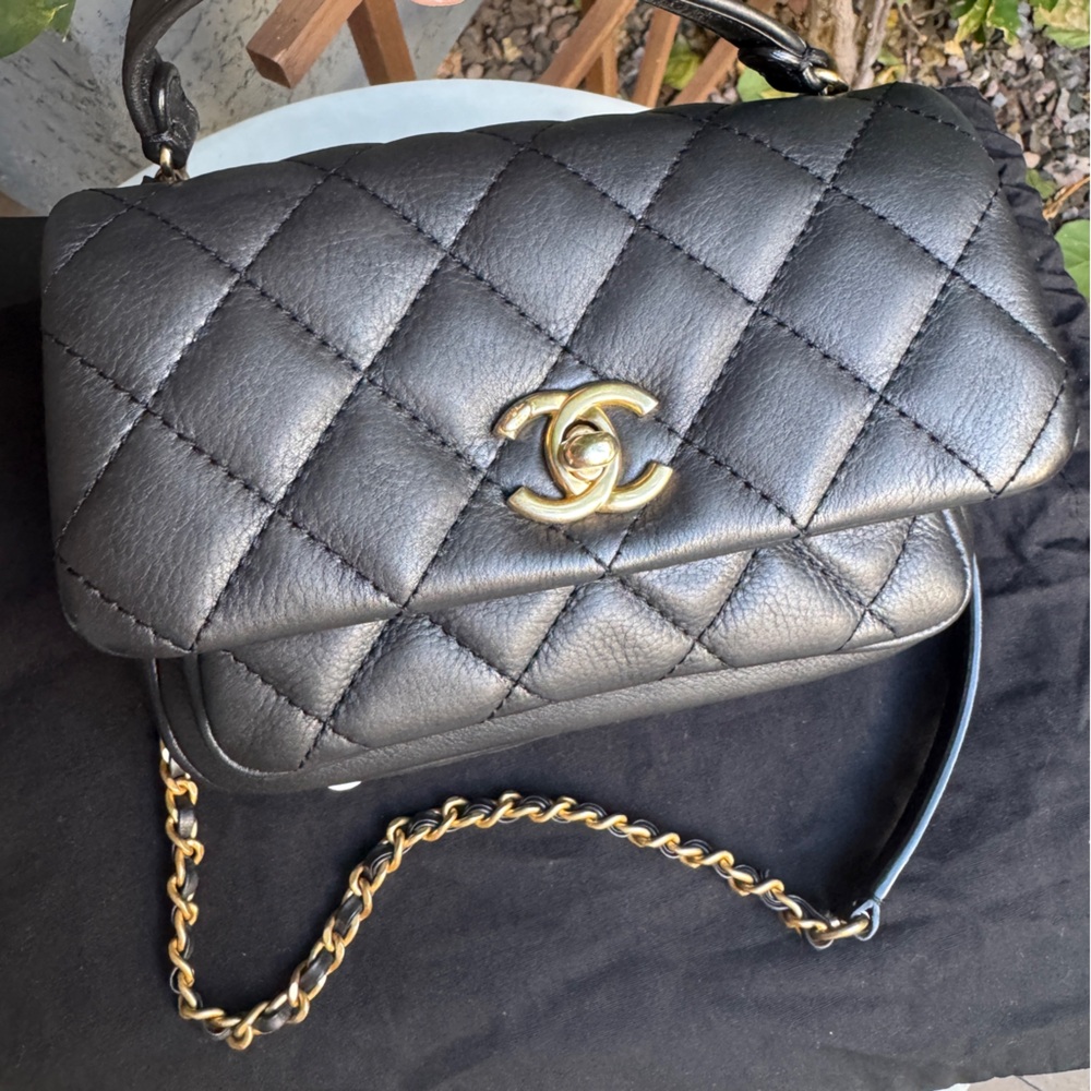 Chanel Quilted Leather Mini Business Affinity Flap Crossbody - Picture 3 of 15